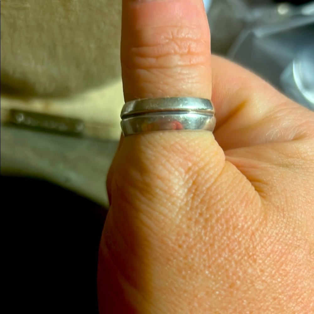 925 Mexico‎ Silver Band Ring size 9
